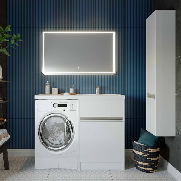 Тумбы с раковиной под стиральную машинку