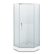 Душевое ограждение ALEX BAITLER AB215-90  90*90 трапеция стекло 8мм  прозрачное без поддона